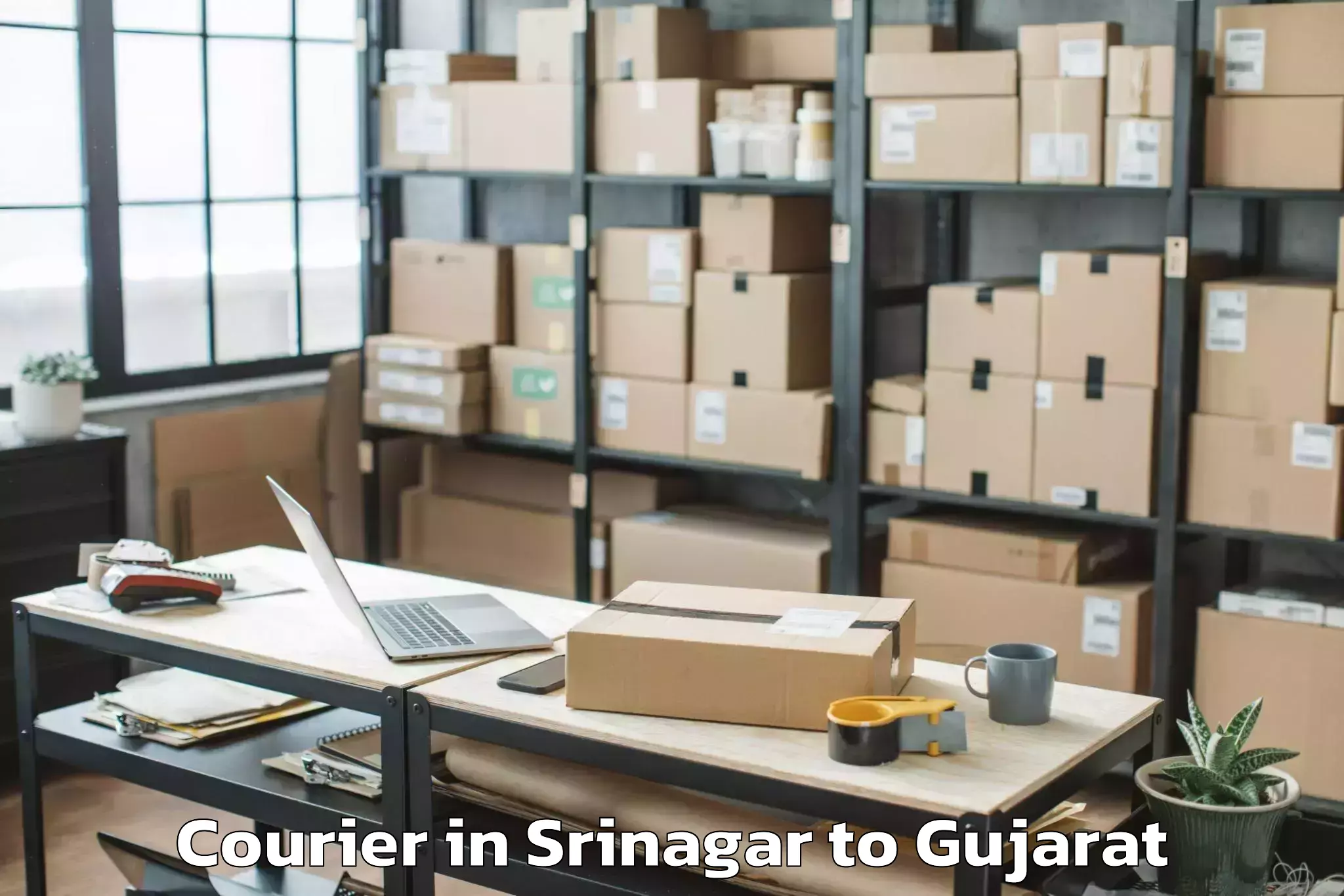 Leading Srinagar to Gujarat Vidyapith Ahmedabad Courier Provider